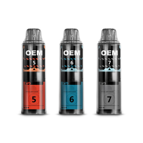Liquid 7000puffs မပါဘဲ Flat Disposable Pod ကိရိယာ